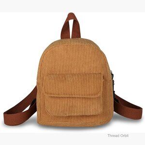 Corduroy Mini Backpack Purse for Women, Adjustable Strap, Magnetic Closure